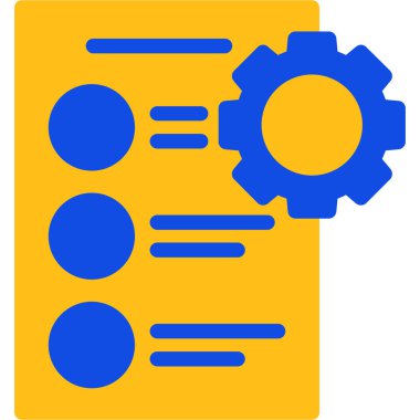 Belge. Web simgesi basit illüstrasyon