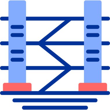 Modern bir simgenin vektör illüstrasyonu