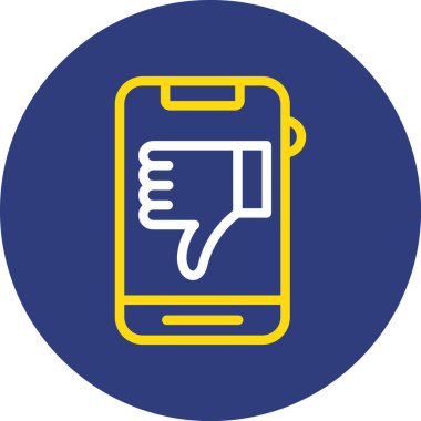 Cep telefonu simgesinin vektör illüstrasyonu