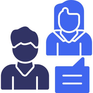 İnsan simgesinin vektör illüstrasyonu