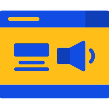 megafon ikonu. resimleme tasarımı