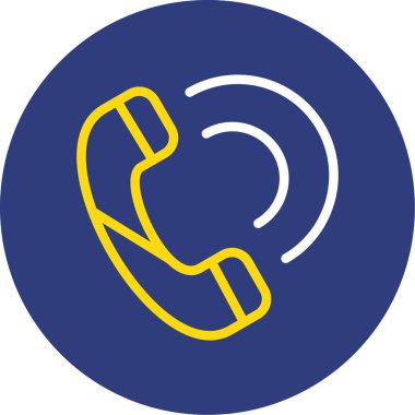 Simgeyi ara. Web için basit telefon vektör simgeleri çizimi