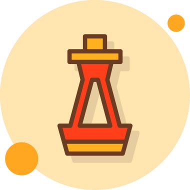 Satranç. Web simgesi basit illüstrasyon