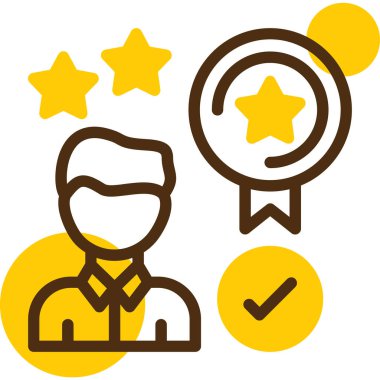 Reyting. Web simgesi basit illüstrasyon