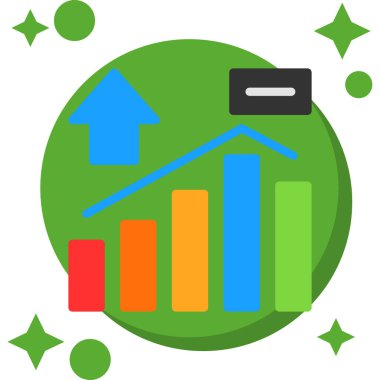 bar çizelgesi vektör simgesi