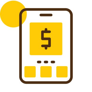 mobil bankacılık vektör simgesi