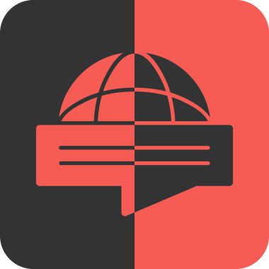 dünya haritası simgesi, vektör illüstrasyonu