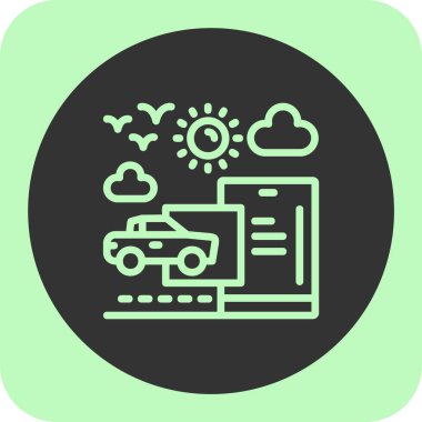 Vektör illüstrasyonu, simge ögesi biçimi