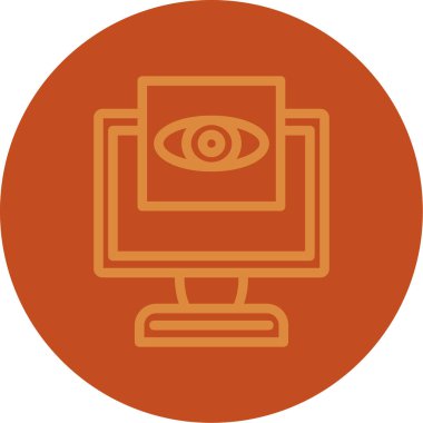 eye vector glyph icon design