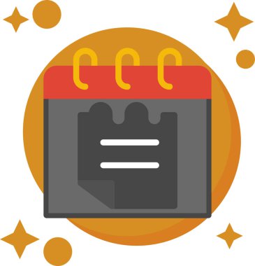 Uzun gölgeli takvim düz simgesi, 10 Pound