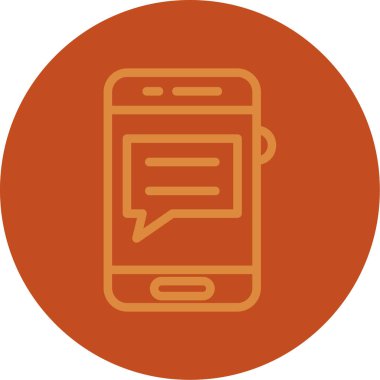 Telefon simgesi vektör illüstrasyonu