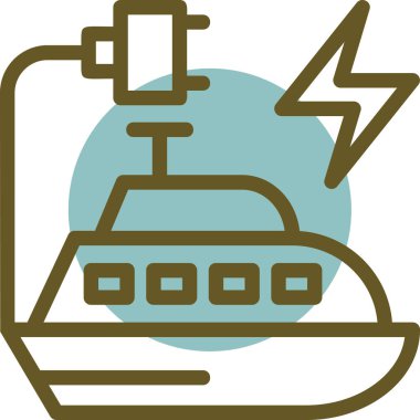 Gemi simgesi vektör illüstrasyonu