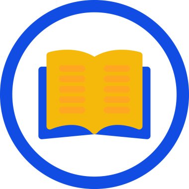 Kitap. Web simgesi basit illüstrasyon