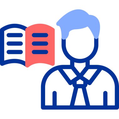 Kitap. Web simgesi basit illüstrasyon