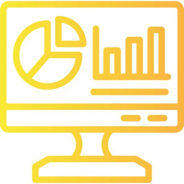 düz biçimli analitik grafik simgesi