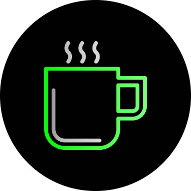 Kahve fincanı ikonu. vektör illüstrasyonu