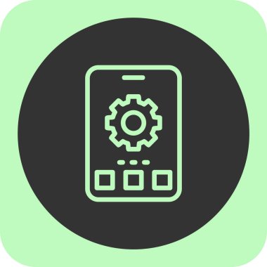 Vektör illüstrasyonu, akıllı telefon simgesi