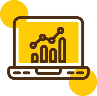 Analizler. Web simgesi basit illüstrasyon