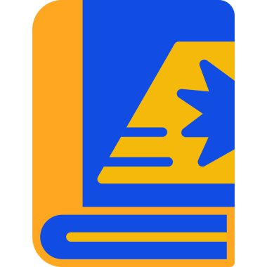 Bir kitabın vektör illüstrasyonu