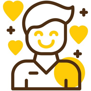 man simgesi, vektör illüstrasyonu