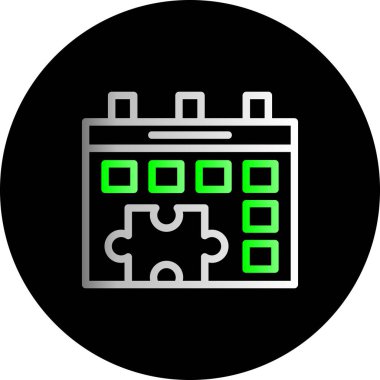 Projeniz için vektör takvimi simgesi