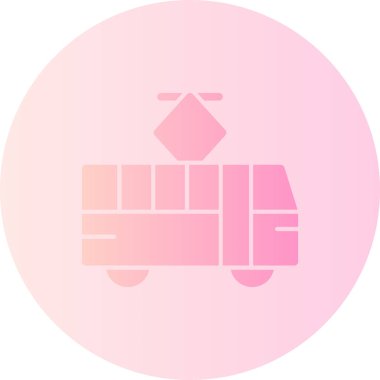 Bir kamyon simgesinin vektör çizimi