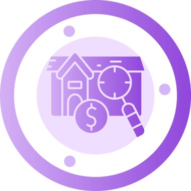 Bozuk paralı bir evin vektör çizimi