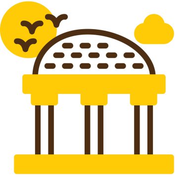 Şirin bir simgenin vektör illüstrasyonu