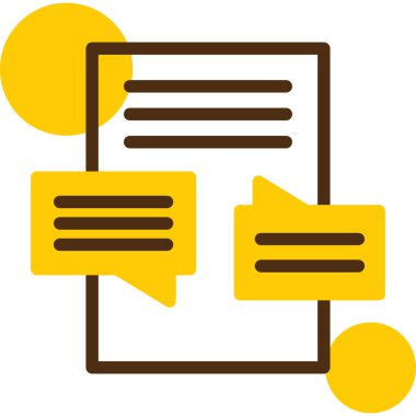 Konuşma baloncukları. Basit tasarım