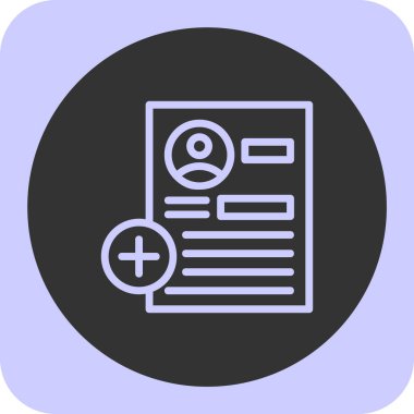 belge simgesi, vektör çizimi