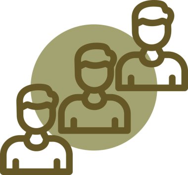 iş ekibi simgesi, vektör illüstrasyonu