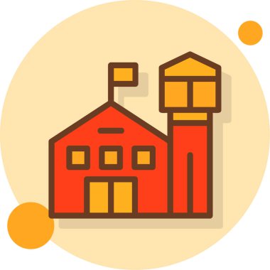 bina simgesi, vektör illüstrasyonu