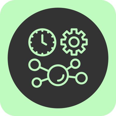 zaman yönetimi vektör simgesi