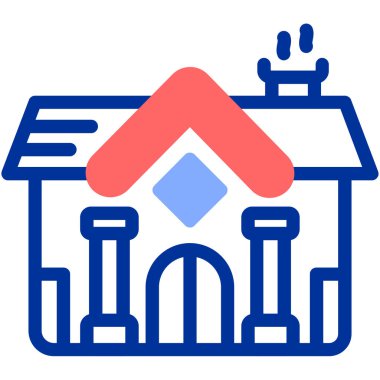 ev vektör simgesi. Basit tasarım