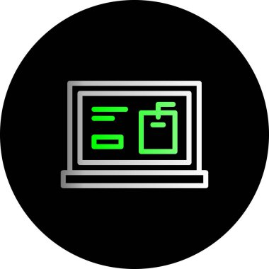 seo modern simgesinin vektör illüstrasyonu