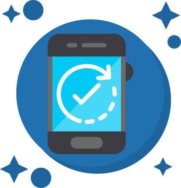 akıllı telefon işaretleme vektör çizim tasarımı ile