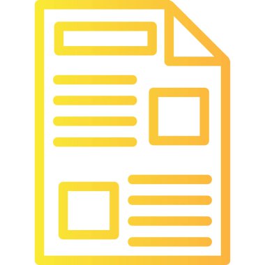 Belge. Web simgesi basit illüstrasyon