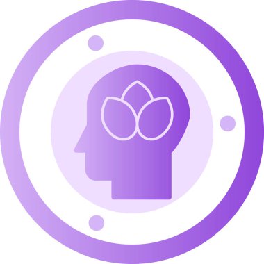 Yaratıcı beyin simge vektör çizim