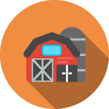 ahır çiftliği vektör simgesi