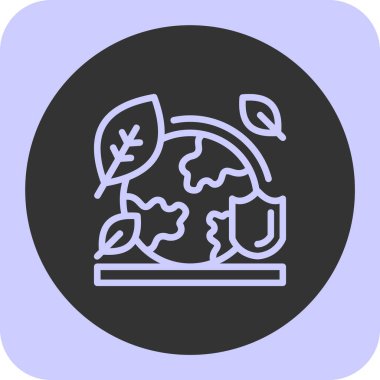 Ağaç simgesinin vektör illüstrasyonu