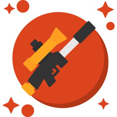 silah vektör simgesi. Web ve mobil için illüstrasyon tasarımı