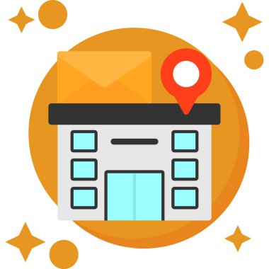 dağıtım haritası konumu simgesi düz biçimli