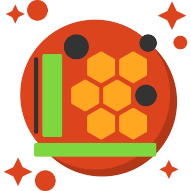 Arı ağı için bir arkaplanın vektör çizimi.