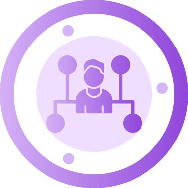 Spor salonundaki bir adamın vektör çizimi