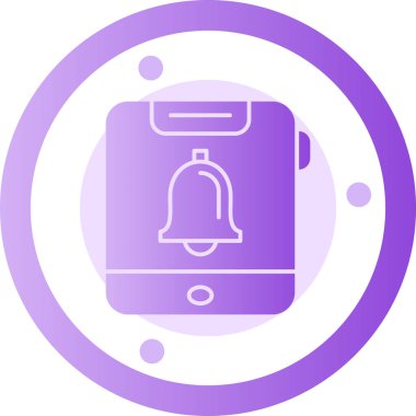 Bir smartphone simge vektör çizim