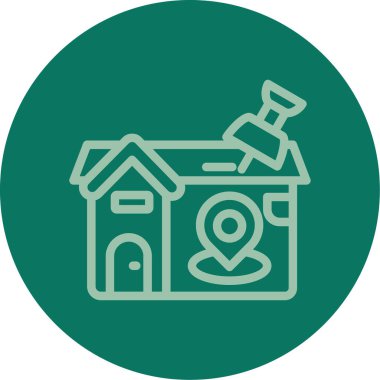 ev simgesi vektör illüstrasyonu