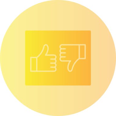 Başparmak yukarı. Web simgesi vektör illüstrasyonu