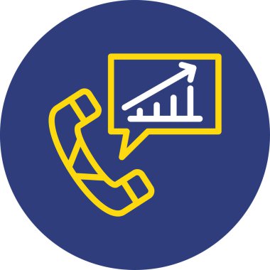 Vektör telefon simgesi illüstrasyonu