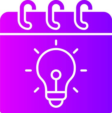 Bir lamba simgesinin vektör illüstrasyonu