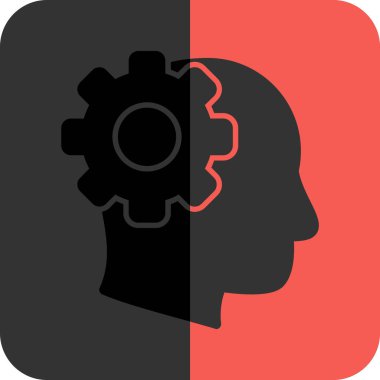 İş ve finans ikonu beyin kavramının vektör illüstrasyonu